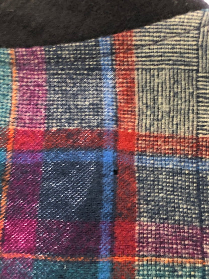 【現状渡し品】【メンズ】 PENDLETON ペンドルトン 80's WOOL KNIT CHECK CARDIGAN 80年代 ウールニット チェック カーディガン ヴィンテージ トップス 146-260913-rt-20-tagh サイズ：XL カラー：ネイビー 万代Net店
