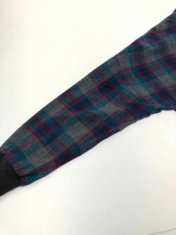 【現状渡し品】【メンズ】 PENDLETON ペンドルトン 80's WOOL KNIT CHECK CARDIGAN 80年代 ウールニット チェック カーディガン ヴィンテージ トップス 146-260913-rt-20-tagh サイズ：XL カラー：ネイビー 万代Net店