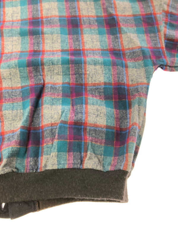 【現状渡し品】【メンズ】 PENDLETON ペンドルトン 80's WOOL KNIT CHECK CARDIGAN 80年代 ウールニット チェック カーディガン ヴィンテージ トップス 146-260913-rt-20-tagh サイズ：XL カラー：ネイビー 万代Net店