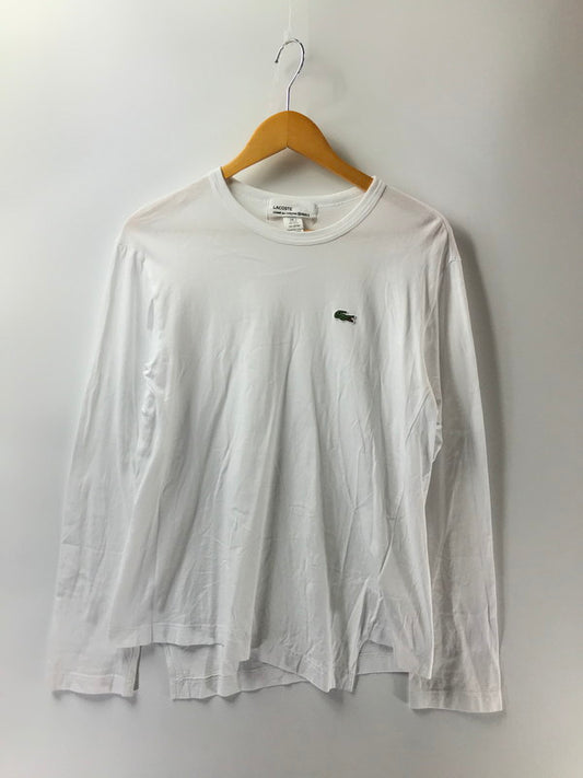 【中古品】【メンズ】 COMME DES GARCONS SHIRT コムデギャルソンシャツ ×LACOSTE ラコステ L/S T-SHIRT FL-T013 Tシャツ 長袖Tシャツ 140-260428-na-12-tagh サイズ：M カラー：ホワイト 万代Net店