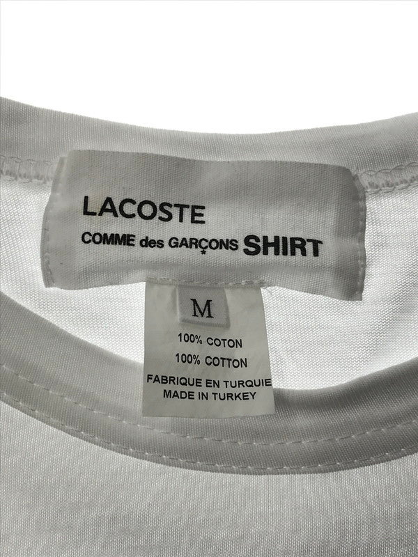 【中古品】【メンズ】 COMME DES GARCONS SHIRT コムデギャルソンシャツ ×LACOSTE ラコステ L/S T-SHIRT FL-T013 Tシャツ 長袖Tシャツ 140-260428-na-12-tagh サイズ：M カラー：ホワイト 万代Net店