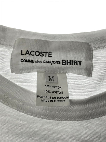【中古品】【メンズ】 COMME DES GARCONS SHIRT コムデギャルソンシャツ ×LACOSTE ラコステ L/S T-SHIRT FL-T013 Tシャツ 長袖Tシャツ 140-260428-na-12-tagh サイズ：M カラー：ホワイト 万代Net店