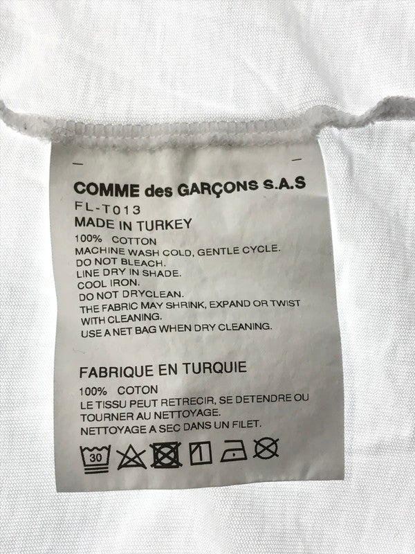 【中古品】【メンズ】 COMME DES GARCONS SHIRT コムデギャルソンシャツ ×LACOSTE ラコステ L/S T-SHIRT FL-T013 Tシャツ 長袖Tシャツ 140-260428-na-12-tagh サイズ：M カラー：ホワイト 万代Net店