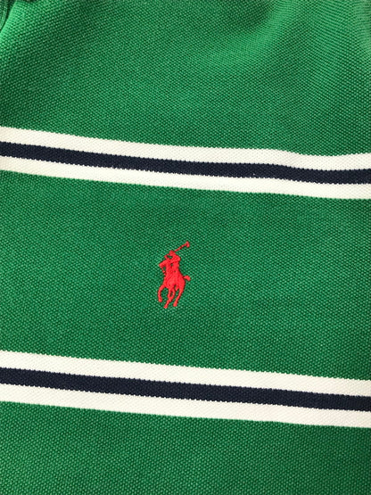 【中古品】【メンズ】 POLO BY RALPH LAUREN ポロバイラルフローレン COSTOM FIT L/S POLO SHIRT カスタムフィット 長袖ポロシャツ トップス 146-260508-ty-07-tag サイズ：XXL カラー：グリーン 万代Net店