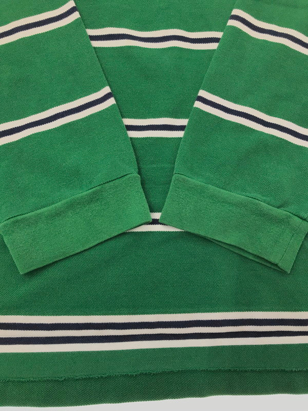 【中古品】【メンズ】 POLO BY RALPH LAUREN ポロバイラルフローレン COSTOM FIT L/S POLO SHIRT カスタムフィット 長袖ポロシャツ トップス 146-260508-ty-07-tag サイズ：XXL カラー：グリーン 万代Net店