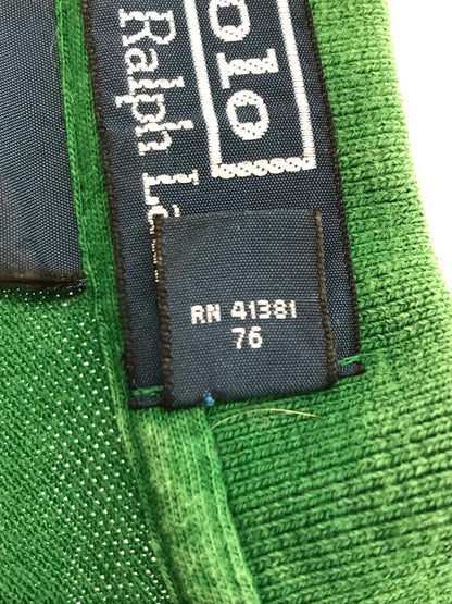 【中古品】【メンズ】 POLO BY RALPH LAUREN ポロバイラルフローレン COSTOM FIT L/S POLO SHIRT カスタムフィット 長袖ポロシャツ トップス 146-260508-ty-07-tag サイズ：XXL カラー：グリーン 万代Net店