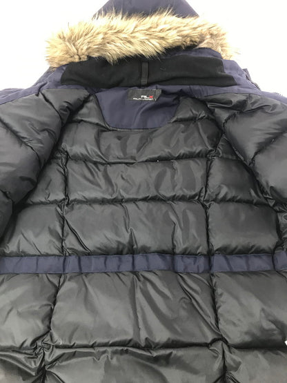 【中古品】【メンズ】 RLX RALPH LAUREN アールエルエックス ラルフ ローレン AC RANGER FAUX FUR TRIMMED DOWN PARKA ダウン パーカ 147-260831-ty-07-tagh サイズ：Ｍ カラー：ネイビー 万代Net店