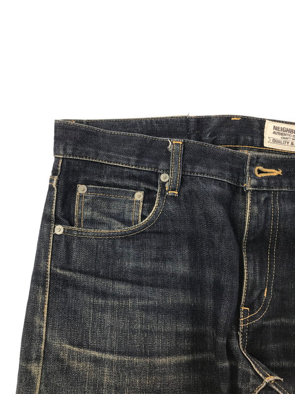 【中古品】【メンズ】 NEIGHBORHOOD ネイバーフッド DP-BASIC DENIM PANTS デニムパンツ ボトムス 153-260428-na-20-tagh サイズ：表記サイズなし　下記参照 カラー：インディゴ 万代Net店