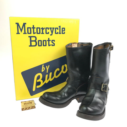 【中古品】【メンズ】 BUCO ブコ ENGINEER BOOTS BA2001 131-4061 エンジニアブーツ バトック ホースハイド リアルマッコイズ 靴 164-260310-yy-03-tag サイズ：8D カラー：ブラック 万代Net店