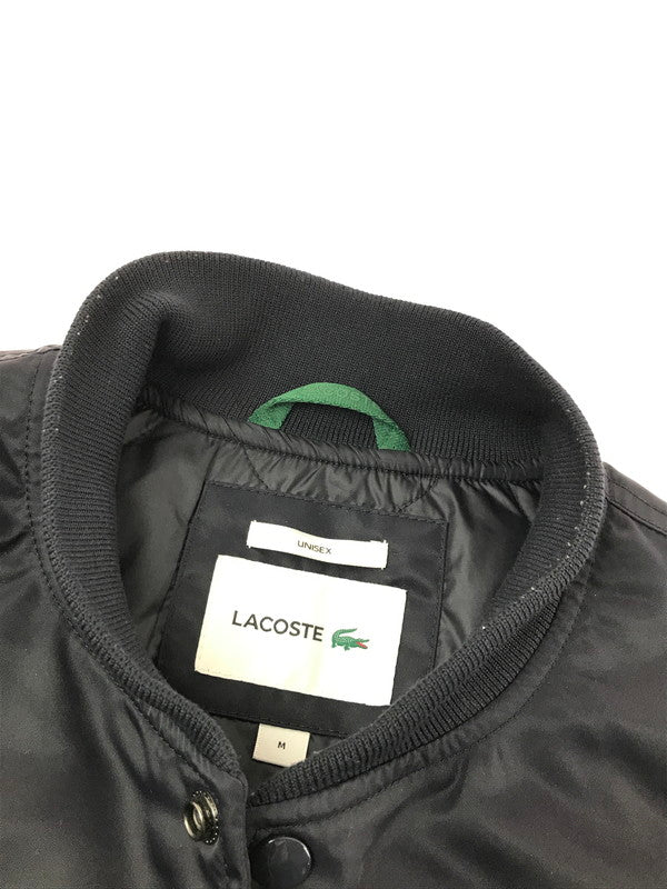 【中古品】【メンズ】 LACOSTE ラコステ DOUBLE STRIPE VARSITY JACKET BH0127 ダブルストライプバーシティジャケット ブルゾン アウター 147-260429-yy-06-tag サイズ：M カラー：ネイビー 万代Net店