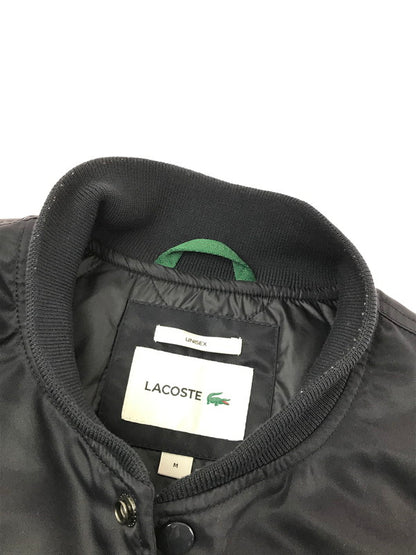 【中古品】【メンズ】 LACOSTE ラコステ DOUBLE STRIPE VARSITY JACKET BH0127 ダブルストライプバーシティジャケット ブルゾン アウター 147-260429-yy-06-tag サイズ：M カラー：ネイビー 万代Net店