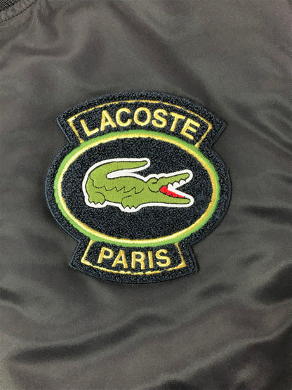 【中古品】【メンズ】 LACOSTE ラコステ DOUBLE STRIPE VARSITY JACKET BH0127 ダブルストライプバーシティジャケット ブルゾン アウター 147-260429-yy-06-tag サイズ：M カラー：ネイビー 万代Net店