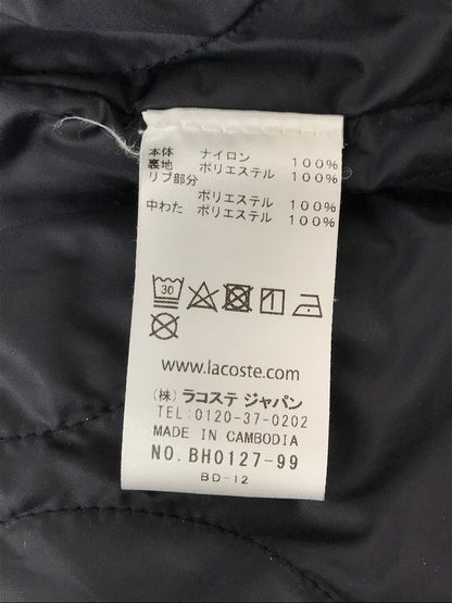 【中古品】【メンズ】 LACOSTE ラコステ DOUBLE STRIPE VARSITY JACKET BH0127 ダブルストライプバーシティジャケット ブルゾン アウター 147-260429-yy-06-tag サイズ：M カラー：ネイビー 万代Net店