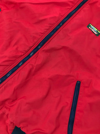 【中古品】【メンズ】 L.L.BEAN エルエルビーン 90's VINTAGE WARM UP JACKET 5941 90年代 ヴィンテージ ウォームアップジャケット アメリカ製 裏フリースジャケット アウター 146-260429-yy-08-tag サイズ：XXL カラー：レッド/パープル 万代Net店