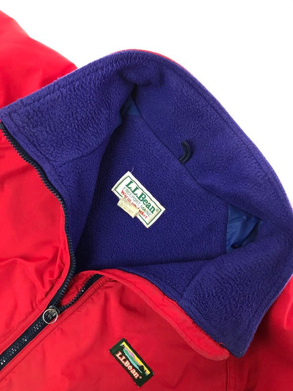 【中古品】【メンズ】 L.L.BEAN エルエルビーン 90's VINTAGE WARM UP JACKET 5941 90年代 ヴィンテージ ウォームアップジャケット アメリカ製 裏フリースジャケット アウター 146-260429-yy-08-tag サイズ：XXL カラー：レッド/パープル 万代Net店