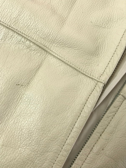 【現状渡し品】【メンズ】 ADAMSON HOMME アダムソン オム COW LEATHER JACKET 0540-1542 カウレザー ジャケット アウター 146-260307-rt-02-tag サイズ：L カラー：ベージュ 万代Net店