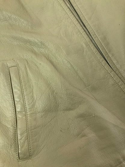 【現状渡し品】【メンズ】 ADAMSON HOMME アダムソン オム COW LEATHER JACKET 0540-1542 カウレザー ジャケット アウター 146-260307-rt-02-tag サイズ：L カラー：ベージュ 万代Net店