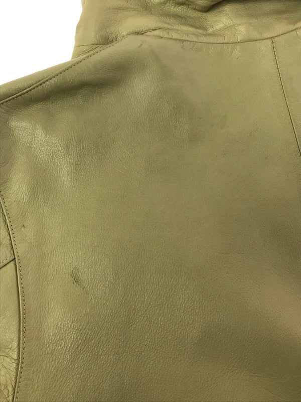【現状渡し品】【メンズ】 ADAMSON HOMME アダムソン オム COW LEATHER JACKET 0540-1542 カウレザー ジャケット アウター 146-260307-rt-02-tag サイズ：L カラー：ベージュ 万代Net店