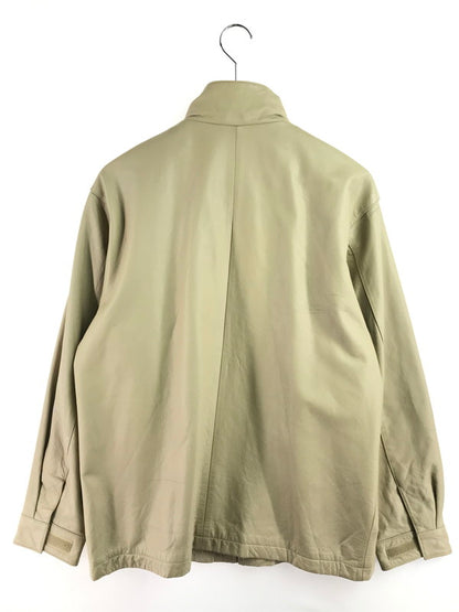 【現状渡し品】【メンズ】 ADAMSON HOMME アダムソン オム COW LEATHER JACKET 0540-1542 カウレザー ジャケット アウター 146-260307-rt-02-tag サイズ：L カラー：ベージュ 万代Net店