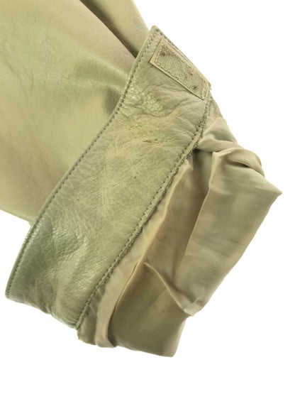 【現状渡し品】【メンズ】 ADAMSON HOMME アダムソン オム COW LEATHER JACKET 0540-1542 カウレザー ジャケット アウター 146-260307-rt-02-tag サイズ：L カラー：ベージュ 万代Net店