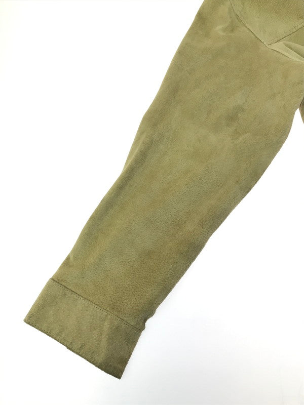 【現状渡し品】【メンズ】 ADAMSON HOMME アダムソン オム PIGSKIN SUEDE LEATHER SWINGTOP J 1140-2596 ピッグスキン スエードレザー スイングトップ 146-260307-rt-01-tag サイズ：M カラー：ベージュ 万代Net店