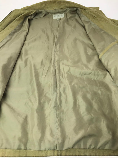 【現状渡し品】【メンズ】 ADAMSON HOMME アダムソン オム PIGSKIN SUEDE LEATHER SWINGTOP J 1140-2596 ピッグスキン スエードレザー スイングトップ 146-260307-rt-01-tag サイズ：M カラー：ベージュ 万代Net店
