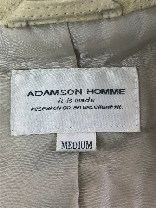 【現状渡し品】【メンズ】 ADAMSON HOMME アダムソン オム PIGSKIN SUEDE LEATHER SWINGTOP J 1140-2596 ピッグスキン スエードレザー スイングトップ 146-260307-rt-01-tag サイズ：M カラー：ベージュ 万代Net店