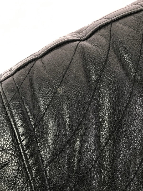 【現状渡し品】【メンズ】 USED ユーズド DOUBLE RIDERS JACKET ダブル ライダース ジャケット 韓国製 アウター 146-260307-rt-05-tag サイズ：50 カラー：ブラック 万代Net店