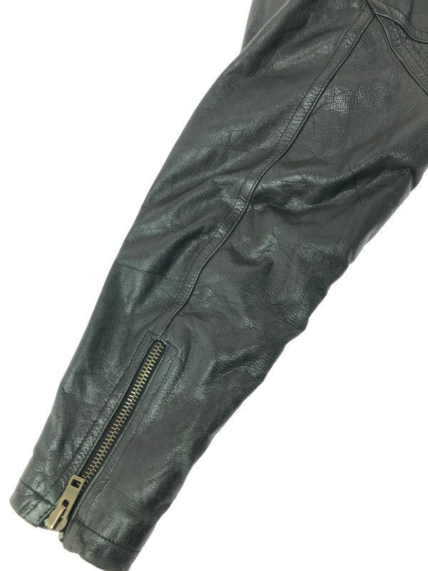 【現状渡し品】【メンズ】 USED ユーズド DOUBLE RIDERS JACKET ダブル ライダース ジャケット 韓国製 アウター 146-260307-rt-05-tag サイズ：50 カラー：ブラック 万代Net店