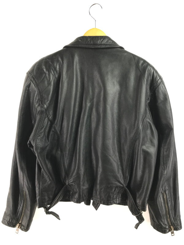 【現状渡し品】【メンズ】 USED ユーズド DOUBLE RIDERS JACKET ダブル ライダース ジャケット 韓国製 アウター 146-260307-rt-05-tag サイズ：50 カラー：ブラック 万代Net店