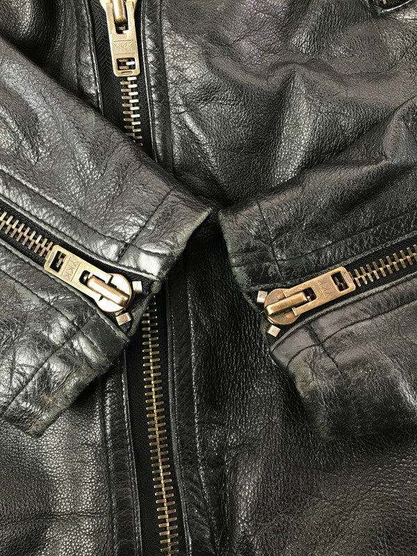 【現状渡し品】【メンズ】 USED ユーズド DOUBLE RIDERS JACKET ダブル ライダース ジャケット 韓国製 アウター 146-260307-rt-05-tag サイズ：50 カラー：ブラック 万代Net店
