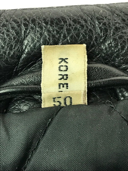 【現状渡し品】【メンズ】 USED ユーズド DOUBLE RIDERS JACKET ダブル ライダース ジャケット 韓国製 アウター 146-260307-rt-05-tag サイズ：50 カラー：ブラック 万代Net店