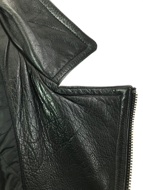 【現状渡し品】【メンズ】 USED ユーズド DOUBLE RIDERS JACKET ダブル ライダース ジャケット 韓国製 アウター 146-260307-rt-05-tag サイズ：50 カラー：ブラック 万代Net店