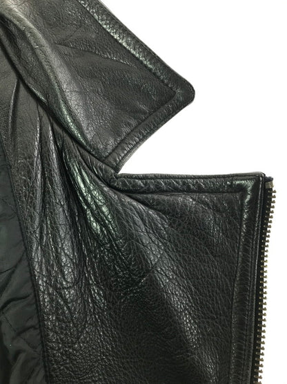 【現状渡し品】【メンズ】 USED ユーズド DOUBLE RIDERS JACKET ダブル ライダース ジャケット 韓国製 アウター 146-260307-rt-05-tag サイズ：50 カラー：ブラック 万代Net店