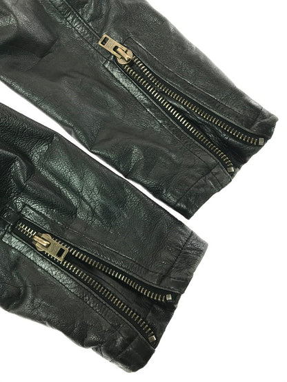 【現状渡し品】【メンズ】 USED ユーズド DOUBLE RIDERS JACKET ダブル ライダース ジャケット 韓国製 アウター 146-260307-rt-05-tag サイズ：50 カラー：ブラック 万代Net店