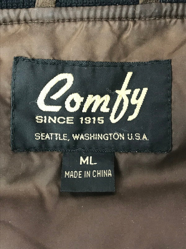【現状渡し品】【メンズ】 COMFY コンフィー DOWN JACKET BROWN 80 20 ダウンジャケット アウター 146-260307-rt-06-tag サイズ：ML カラー：ブラウン 万代Net店
