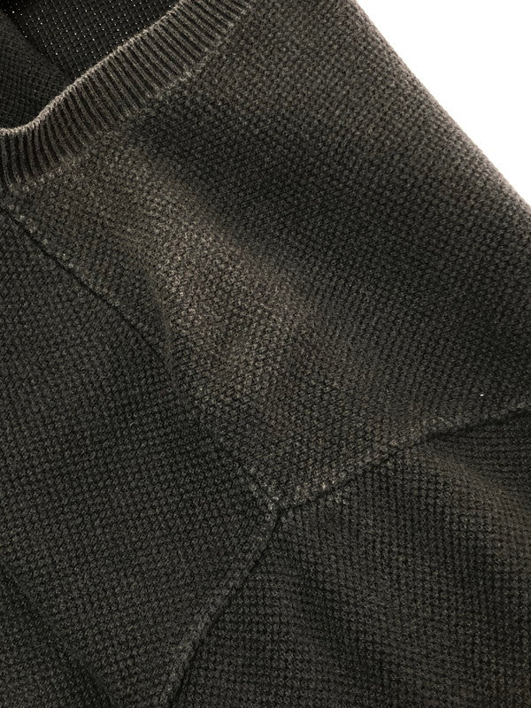 【メンズ】 Supreme シュプリーム 16AW LOGO STRIPE PIQUE CREWNECK KNIT ロゴストライプ ピケ クルーネックニット 149-260320-rt-21-tag サイズ：M カラー：ブラック 万代Net店