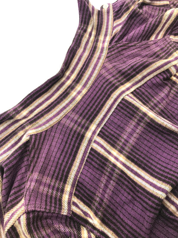 【中古品】【メンズ】 FLANNEL SHIRT PURPLE 966I フランネルシャツ 長袖シャツ トップス 145-260304-rt-01-tag サイズ：15 カラー：パープル 万代Net店