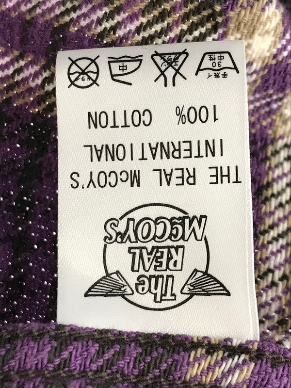【中古品】【メンズ】 FLANNEL SHIRT PURPLE 966I フランネルシャツ 長袖シャツ トップス 145-260304-rt-01-tag サイズ：15 カラー：パープル 万代Net店