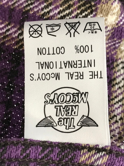 【中古品】【メンズ】 FLANNEL SHIRT PURPLE 966I フランネルシャツ 長袖シャツ トップス 145-260304-rt-01-tag サイズ：15 カラー：パープル 万代Net店