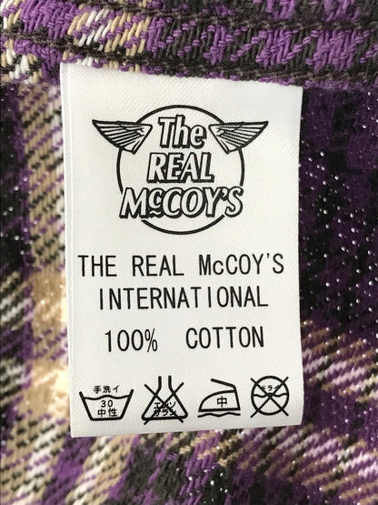 【中古品】【メンズ】 FLANNEL SHIRT PURPLE 966I フランネルシャツ 長袖シャツ トップス 145-260304-rt-01-tag サイズ：15 カラー：パープル 万代Net店