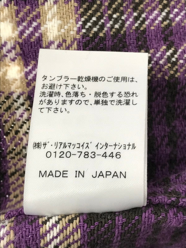 【中古品】【メンズ】 FLANNEL SHIRT PURPLE 966I フランネルシャツ 長袖シャツ トップス 145-260304-rt-01-tag サイズ：15 カラー：パープル 万代Net店