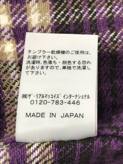 【中古品】【メンズ】 FLANNEL SHIRT PURPLE 966I フランネルシャツ 長袖シャツ トップス 145-260304-rt-01-tag サイズ：15 カラー：パープル 万代Net店