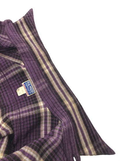 【中古品】【メンズ】 FLANNEL SHIRT PURPLE 966I フランネルシャツ 長袖シャツ トップス 145-260304-rt-01-tag サイズ：15 カラー：パープル 万代Net店