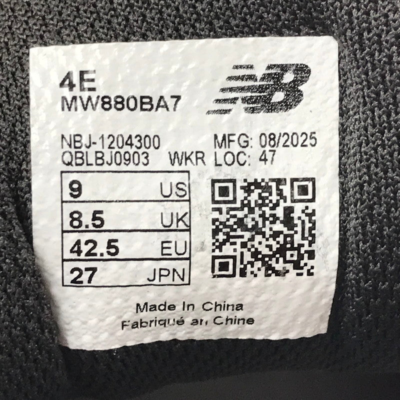 【中古品】【メンズ】 NEW BALANCE ニューバランス SNEAKER MW880BA7 スニーカー 靴 163-260312-rt-18-tag サイズ：27ｃｍ US9 カラー：グレー系 万代Net店