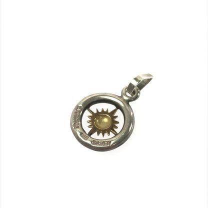 【中古品】【メンズ】 ARIZONA FREEDOM アリゾナフリーダム SV925 K18 SUN SYMBOL&ARABESQUE PENDANT TOP サンシンボル アラベスク ペンダント トップ アクセサリー 191-260316-na-09-tag カラー：シルバー 万代Net店