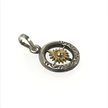 【中古品】【メンズ】 ARIZONA FREEDOM アリゾナフリーダム SV925 K18 SUN SYMBOL&ARABESQUE PENDANT TOP サンシンボル アラベスク ペンダント トップ アクセサリー 191-260316-na-09-tag カラー：シルバー 万代Net店