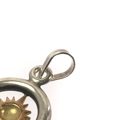 【中古品】【メンズ】 ARIZONA FREEDOM アリゾナフリーダム SV925 K18 SUN SYMBOL&ARABESQUE PENDANT TOP サンシンボル アラベスク ペンダント トップ アクセサリー 191-260316-na-09-tag カラー：シルバー 万代Net店