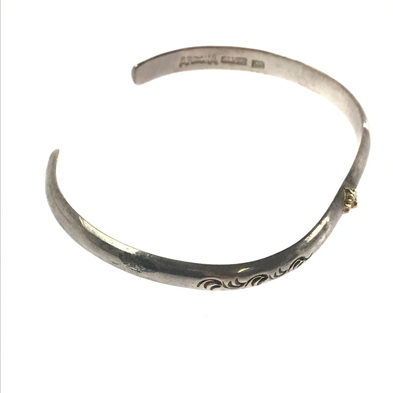 【中古品】【メンズ】 ARIZONA FREEDOM アリゾナフリーダム SV925 K18 SUN SYMBOL&ARABESQUE BANGLE サンシンボル アラベスク バングル アクセサリー 191-260316-na-08-tag カラー：シルバー 万代Net店