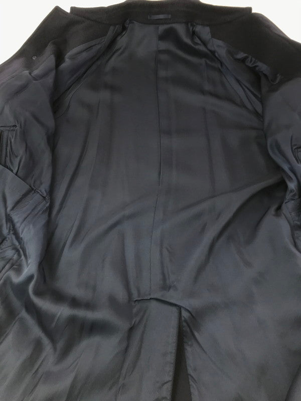 【中古品】【メンズ】 MARGARET HOWELL マーガレットハウエル WOOL BALMACAAN COAT ウール バルマカーンコート 旧タグ 日本製 ステンカラーコート アウター 141-260703-YY-17-tagh サイズ：M カラー：ネイビー 万代Net店